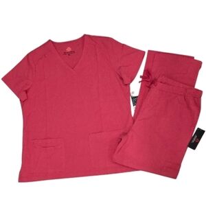 Natural Uniforms Pink Scrub Set